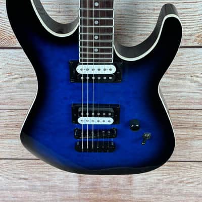 Dean MDX X Quilt Maple Electric Guitar Transparent Blue Burst - copy image 3