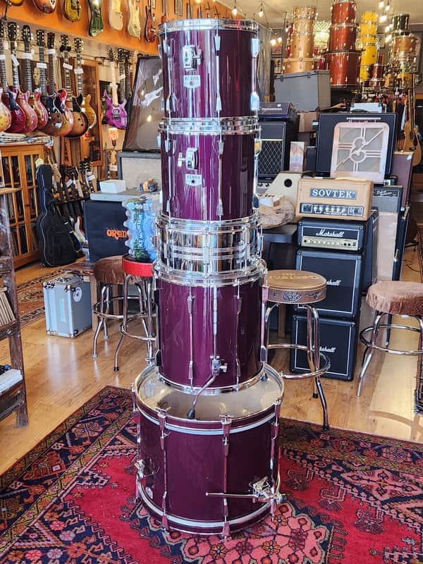 Tama Japan Rockstar-DX Drum Kit Mystic Purple w/ Floor Tom Legs & Rack Toms Mount image 1