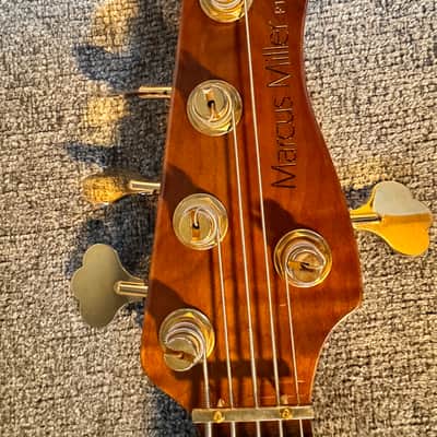 Sire Marcus Miller P10dx w/Major Upgrades 5-String Bass Roasted Flame Maple Fretboard, Natural 2023 - NT (Natural), TS (Tobacco Sunburst) image 3