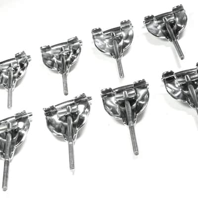 (10) Gretsch Bass Drum Tension Rods & Claws - 1960s / MINT CONDITION - INSPECTED & TESTED image 6