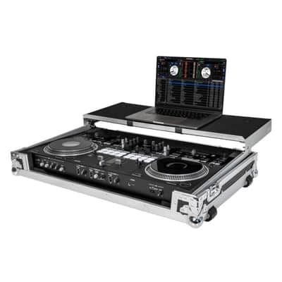 Headliner HL10008 Flight Case with Laptop Platform, Rubber Wheels, and Spring-Loaded Padded Handles for Pioneer DJ DDJ-REV7 image 6