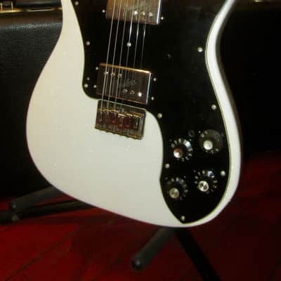 1976 Fender Telecaster Deluxe White Sparkle w/ Hard Case image 1