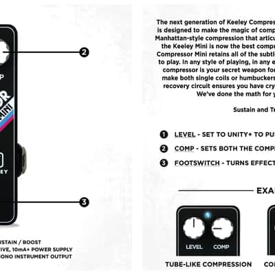 Keeley KCOMPMINI Compressor Mini Pedal Black image 3