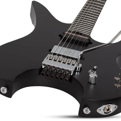 Schecter Synyster Gates Custom 6 TR-S Headless Guitar Satin Black image 2