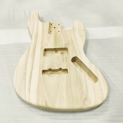 Unfinished DIY Project Paulownia Wood Jazz Bass Style Body image 2