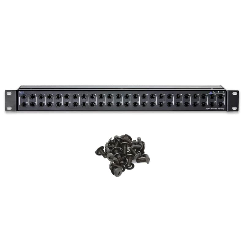 ART P48 48-Point TRS Balanced Patchbay bundle with Rack Screws image 1