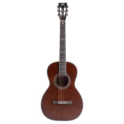 Washburn R310K Vintage Style Parlor Acoustic Guitar - Antique Brown Matte image 2