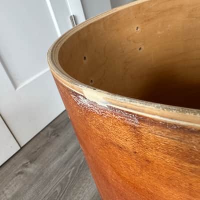 Ludwig 1970s 80s Era 6 Ply 16x16 Floor Tom Shell Project Shell image 15