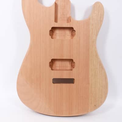 Guitar Body Mahogany Wood Unfinished Guitar DIY Humbucker Pickup image 1