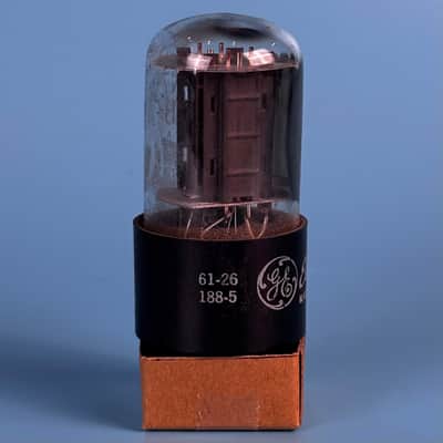 1961  General Electric 6SN7GT Vintage Grey Plated vacuum tube! Tests Good! T586 image 4