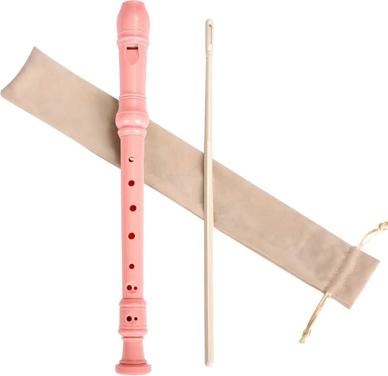 Soprano Recorder Instrument for Kids Student - Fingering 8 Hole Flute ABS Descant Recorders for Beginners with Cleaning Rod and Bag for Kids Over 3 Years Old image 1