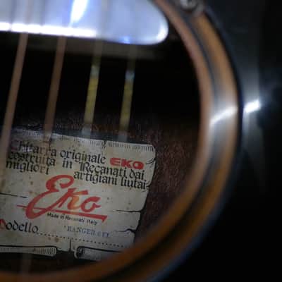 Eko Ranger VI Electroacoustic (Hard Case included) image 24