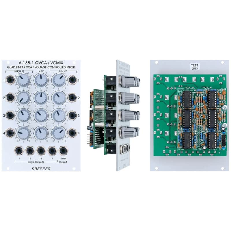 Doepfer - A-135-1 QVCA / VCMIX Quad Linear VCA and Voltage Controlled Mixer image 1