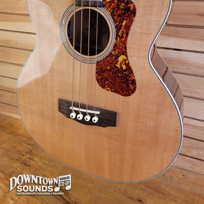 Guild B-140E Acoustic Bass with Gator Gig Bag - Natural, Fishman Sonitone BT-1 Electronics, 5lbs 12oz image 3