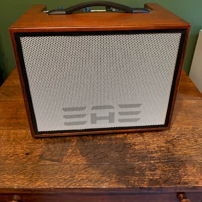 Elite Acoustics "EAE" D6-58 120 Watt Rechargeable Battery Powered Amp and 6 Channel Mixer - wood finish image 1