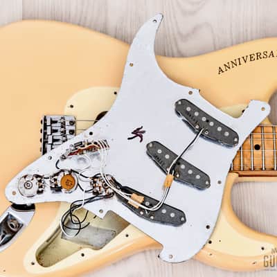 1980 Fender Stratocaster 25th Anniversary Model Vintage Guitar Pearl White w/ Case image 18