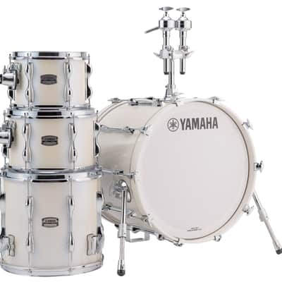 Yamaha New Recording Custom 4pc w/ 20" Bass Drum Shell Set - Polar White - In Stock image 1