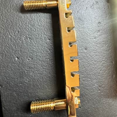 Carlino Rock Bottom Bridge /sustain block, tailpiece system 2025 - Real 14k Gold plating image 5