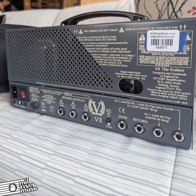 Victory VX The Kraken Compact Series 50W Guitar Amp Head, with Footswitch & Bag - Used image 4