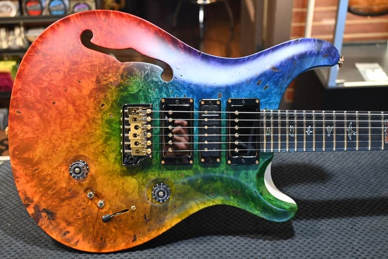 PRS Private Stock Special 24 Semi-Hollow Satin Stoned Burl #9376 image 1