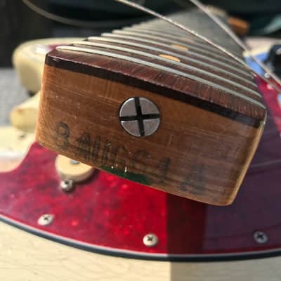 1964 Fender Musicmaster Olympic White OHSC 24"scale image 13