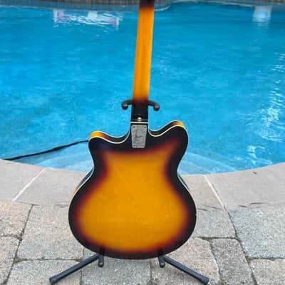 1960's Kent 551 Americana 6 string electric guitar - sunburst image 3