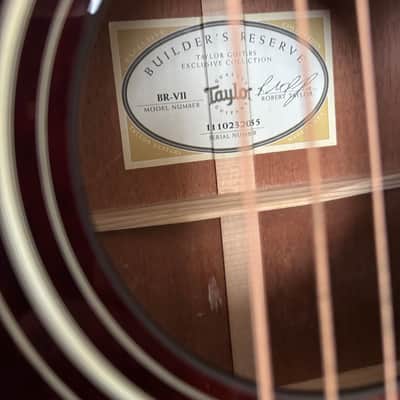 Taylor Builder’s Reserve VII - custom 522e Mahogany 12 fret Grand Concert 2012 - Shaded Edgeburst image 3