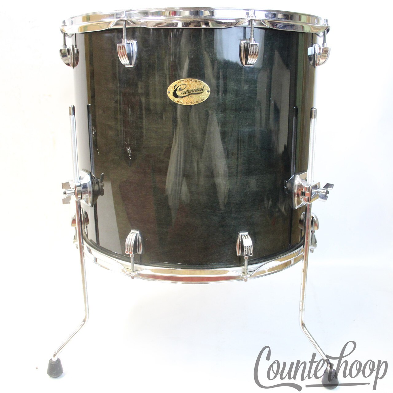 Ludwig Centennial 18x16"Floor Tom Drum Black Stain 6Ply 100%North American Maple — main photograph