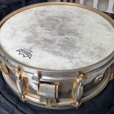 Extremely Rare Gretsch 4160G Round Badge COB Snare – 24k Gold Plated, image 21