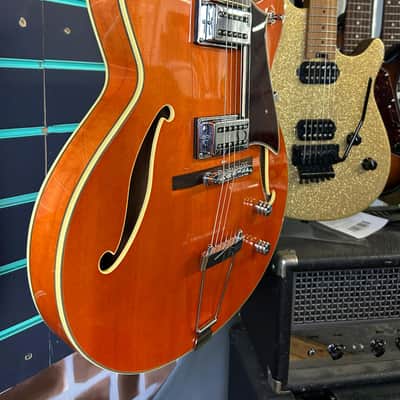 Peerless Electra Orange 2007 Hollow Body Electric Guitar image 3