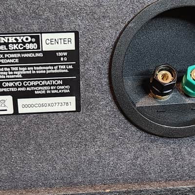 Onkyo Onkyo SKC-980 is a 2-way acoustic-suspension center channel speaker, 90s  - Black image 5
