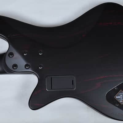 Schecter Signature Sam Bettley Stiletto Electric Bass in Satin Black with Red! With Free Hardcase! image 11