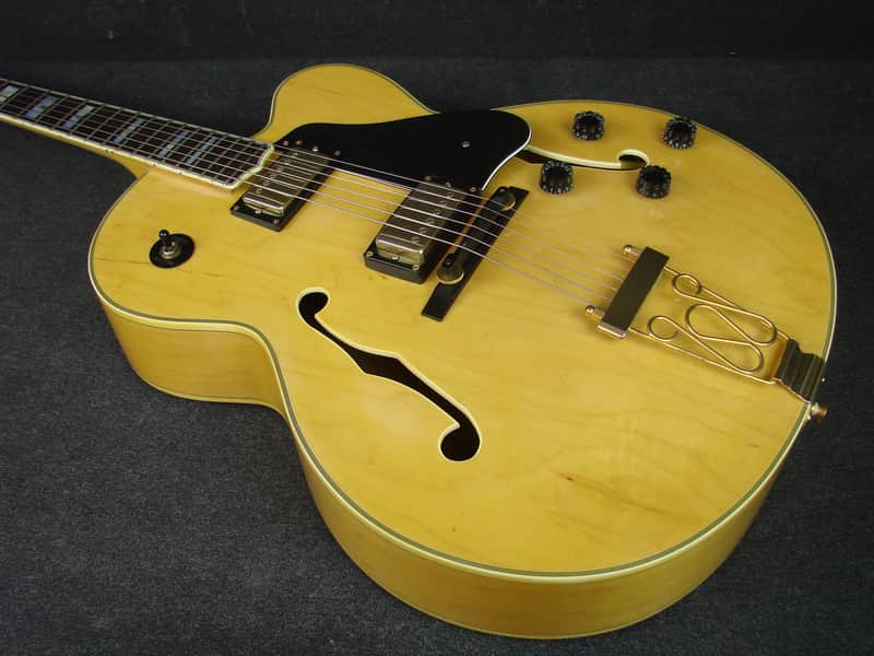Vantage Model 655 Hollowbody Archtop Natural Finish Electric