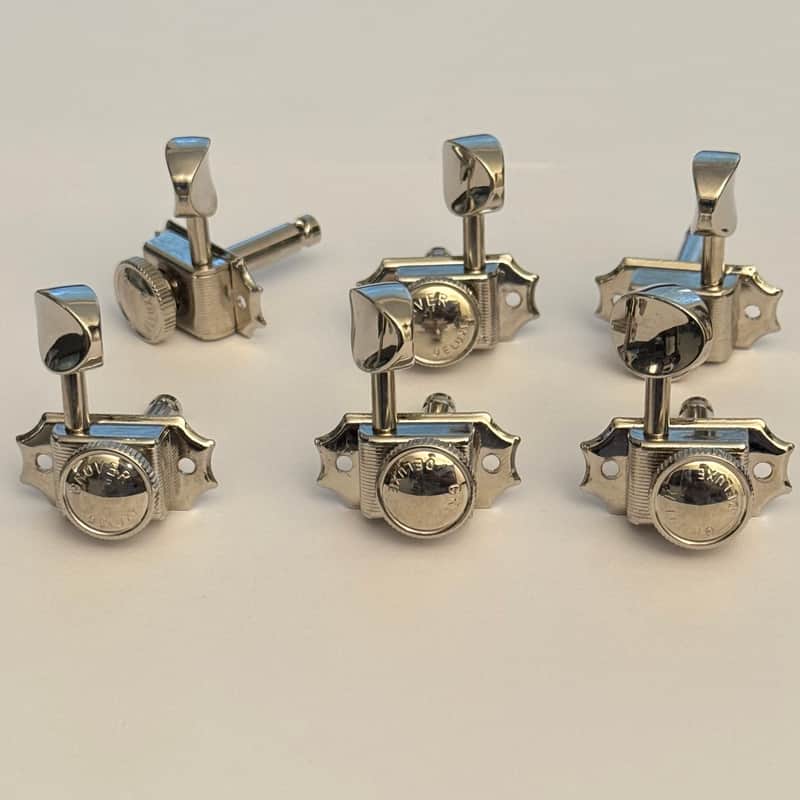 Grover Vintage Locking Tuners, 3x3, Chrome image 1