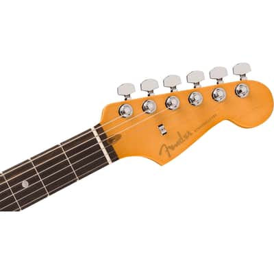 Fender American Ultra II Stratocaster Electric Guitar, Ebony Fingerboard - Texas Tea image 5