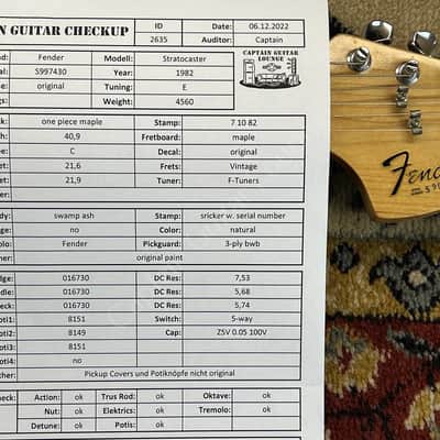 1982 Fender - Stratocaster - Vintage - ID 2635 image 23
