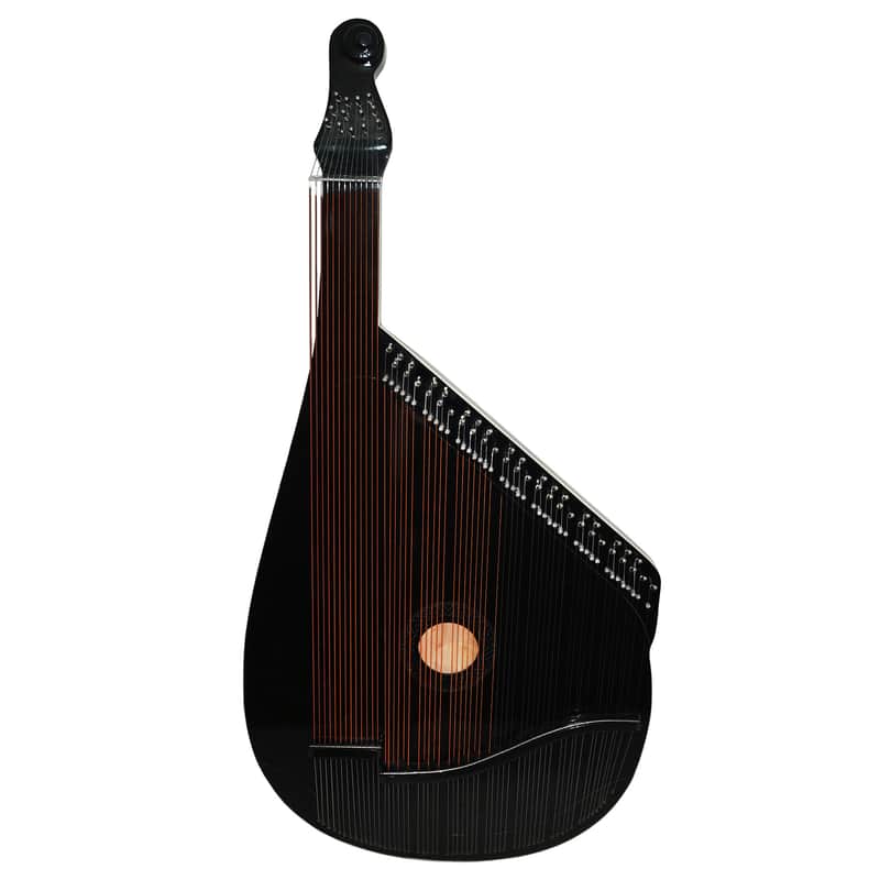 New Traditional Folk Ukrainian Bandura Chromatic String Musical Instrument Very Beautiful and Magnificent Sound! Black image 1