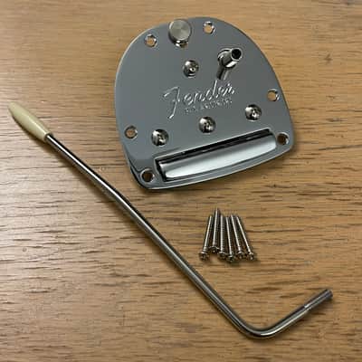 2024 Fender American Ultra II Jazzmaster Tremolo Assembly & Bar Chrome USA Professional Jaguar Vintage image 1