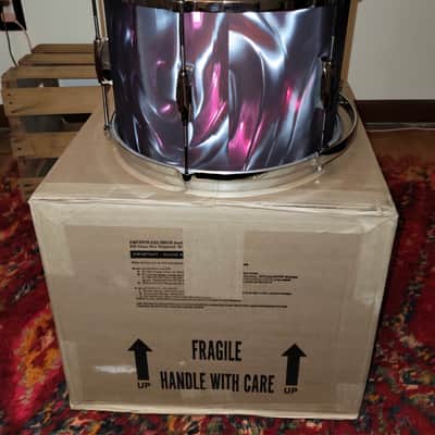 Gretsch 9"x13" Tom Drum w/Mount USA Custom Heritage Lugs - Black Satin Flame Nitron Wrap *EXCELLENT* 2024 image 4
