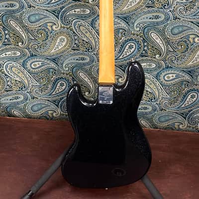 Fender Limited Edition Gold Foil Jazz Bass Black Sparkle image 6