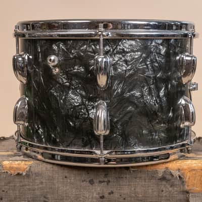 1966 Slingerland Modern Solo Outfit No. 2R Black Diamond Pearl Drum Set image 11