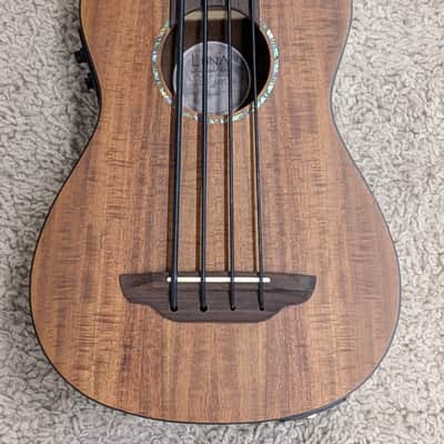 Luna UKE BARI BASS KOA Acoustic Electric 4-String Bari-Bass Ukulele with Gig Bag image 4