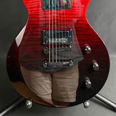 Schecter Solo-II Standard Electric Guitar Flamed Blood Burst Finish image 1