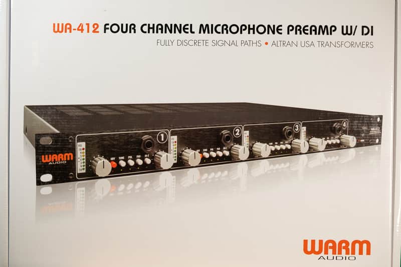 Warm Audio WA-412 4-Channel Mic Preamp 2016 - Present - Black image 1