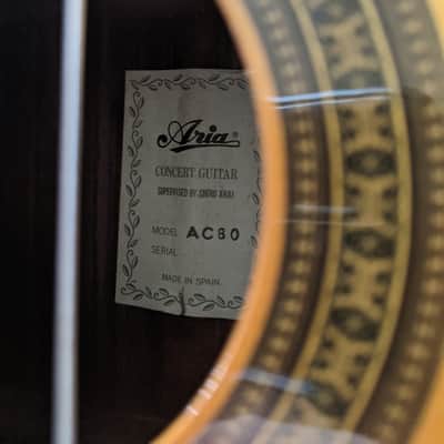 Aria AC-80 1980s - Natural Gloss image 6