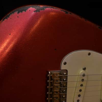 Fender Stratocaster Relic 2019 Custom Red Sparkle Lollar Blondes image 8