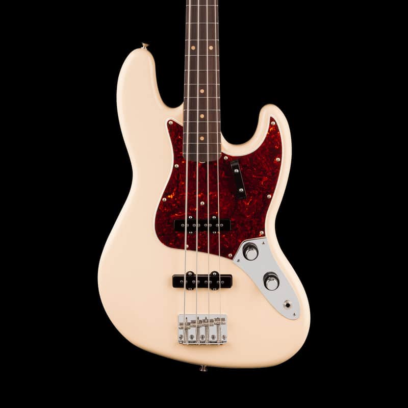 Fender Vintera III Early '60s Jazz Bass Olympic White with Gig Bag image 1