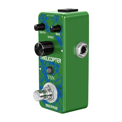 VSN Guitar Tremolo Effect Pedal of Classic Trelicopter Effects Tremolo Pedals for Electric Guitar Effect True Bypass image 8