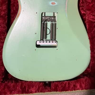 Fender Vintera Road Worn '50s Stratocaster Surf Green w/ Fender tweed HSC image 3