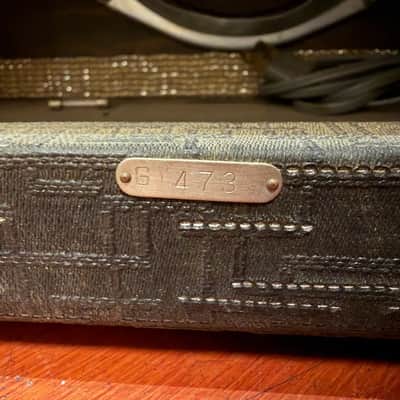 ~1963 Gretsch Combo Amp One Knob Grey Tolex image 7